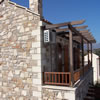 View of the upper terrace and pergola