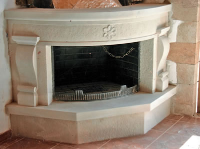 Corner Fireplace