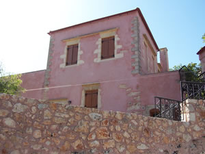 The main rendered stone villas.