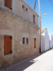 Side aspect of renovated stone house - originally a single floor dwelling.